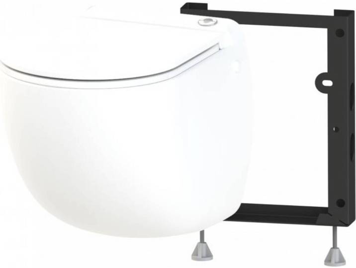 Broyeur WC Sanicompact Comfort Eco\, blanc\, avec broyeur de matières fécales et abattant