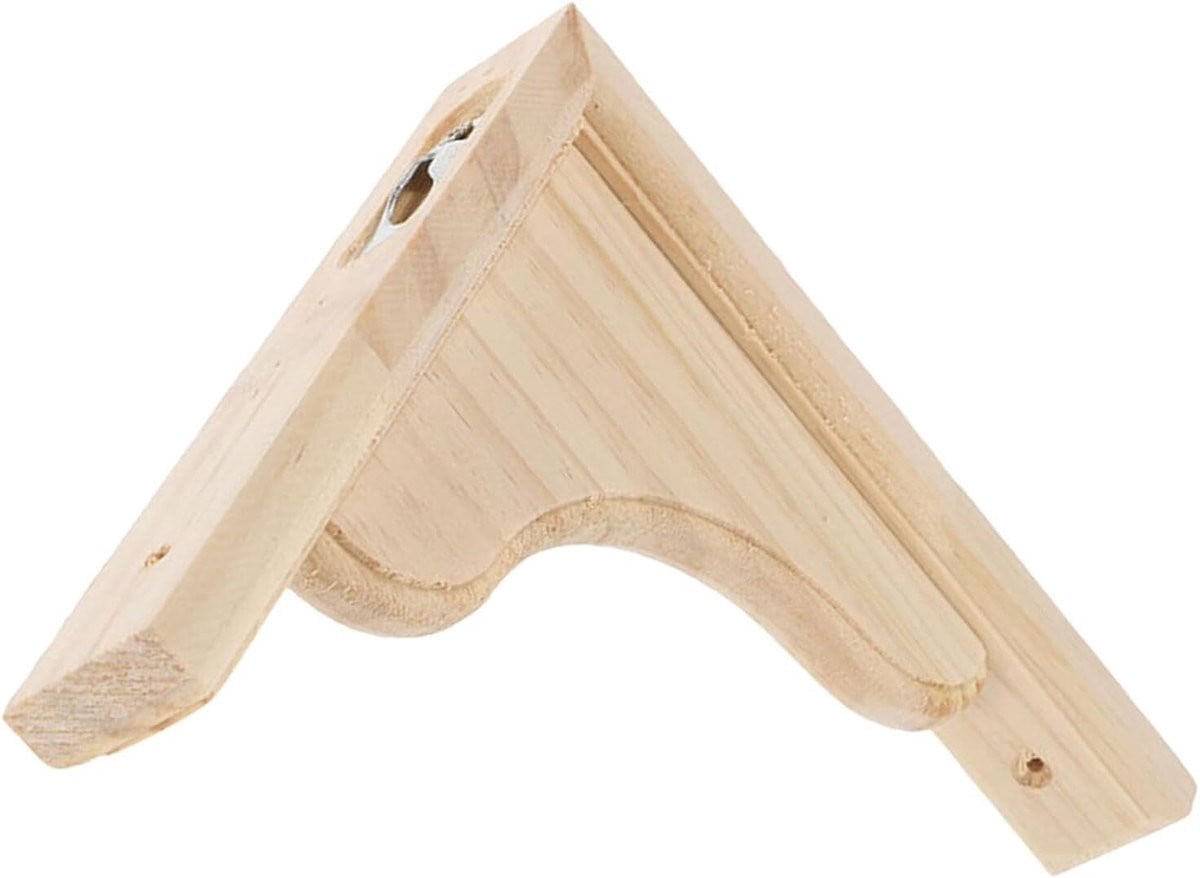Rustieke Houten Plankdragers Khaki - Wandsteunen van Hout - 25 cm