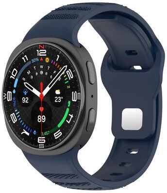 United XDfind Samsung Galaxy Watch Ultra Band Silicone Sport Strap With Silver Stud Buckle midnight Blue