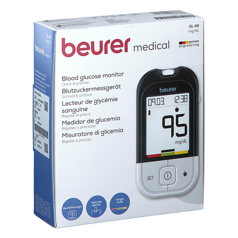 BEURER GmbH Beurer Gl48 Blutzuckermessgerät Mg/dl 15261752