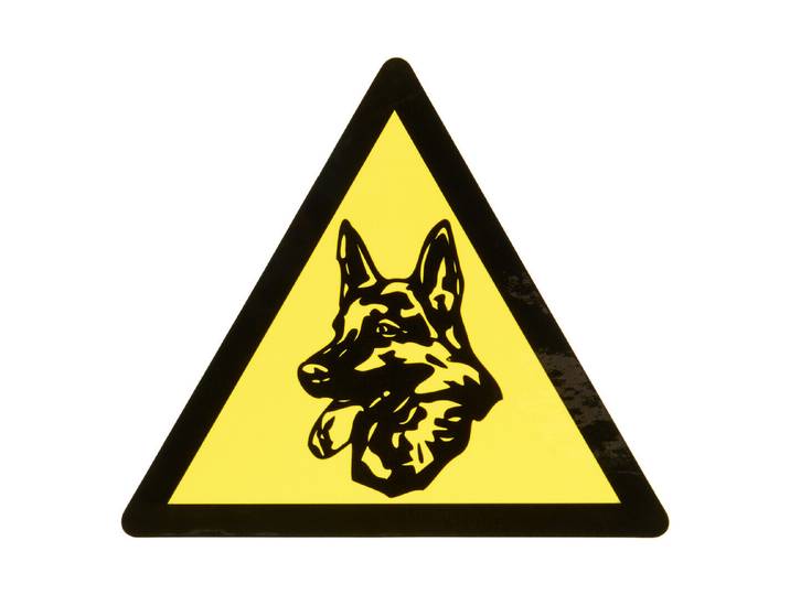 Pentatech Warnaufkleber Wachhund