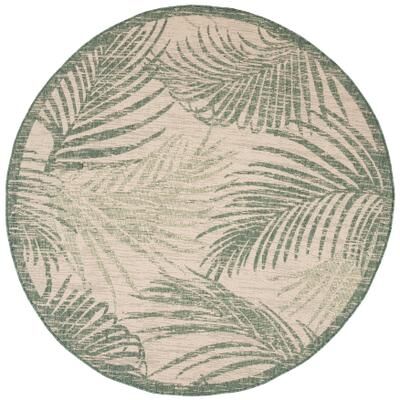 SAFAVIEH Courtyard Marla Tropical Indoor/ Outdoor Waterproof Patio Backyard Rug