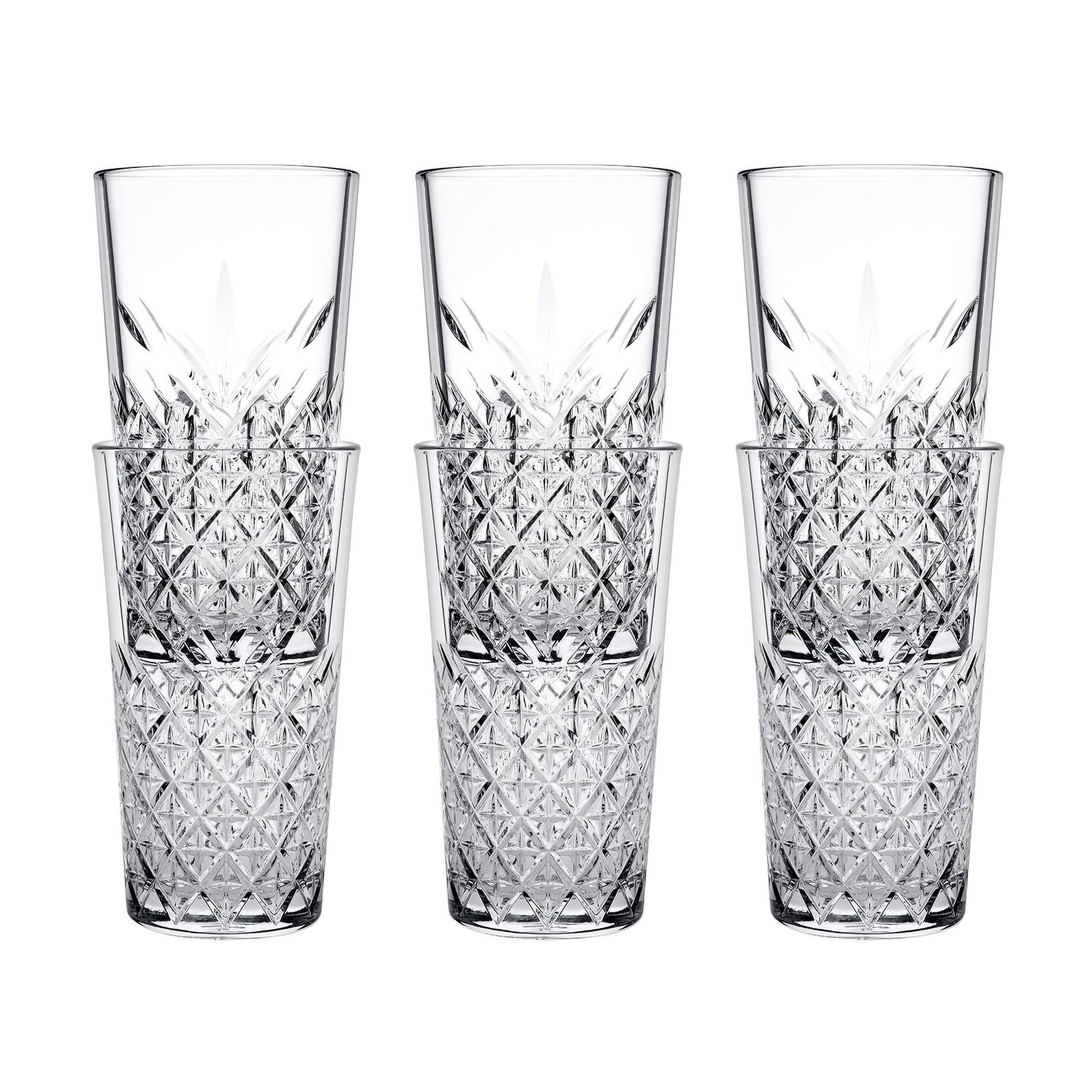 Longdrinkgläser, Trinkgläser 6er-Set - Timeless stackable, 470 ml