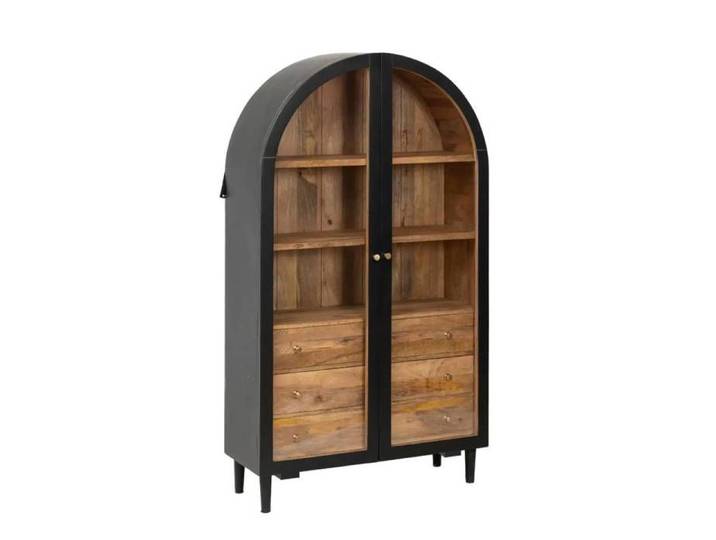 Vitrine en bois de manguier Paulo