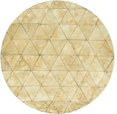Saro Lifestyle "Geometric Capiz Design Table Mats (Set of 4) - 15"""