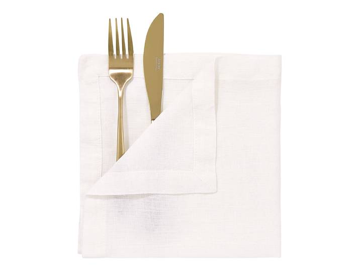 Serviette RIGA 42 x 1 x 42cm Blanc/Blanc