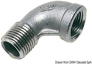 Osculati Gomito 90° maschio/femmina Gomito maschio/femmina inox 1"