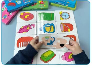Smart Shopping Spot Educational Puzzle Toy For Kids, Matching Card Game, Baby Cognitive Fruit Animal Learning Montessori Puzzle daily Supplies