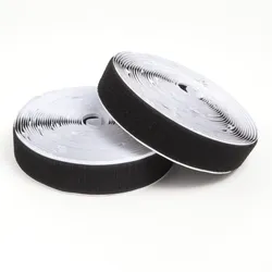 Selbstklebendes Klettband, Klettverschluss Pack mit Haken- und Flauschband 16 mm | schwarz | 8 m, Nylon, Polyester
