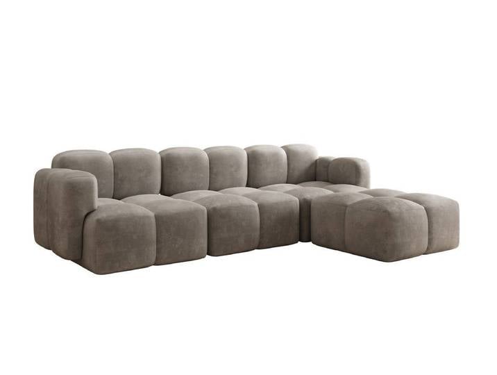 Luxusbetten24 Sofa Designer L Sofa Celly, mit Samtbezug