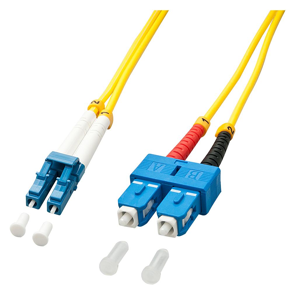 Lindy LWL-Duplexkabel LC/SC OS2 20m 9/125, Singlemode (20 m) (47476)