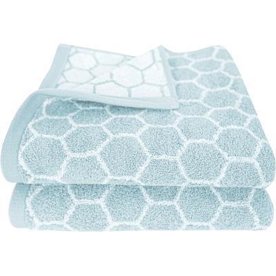 Handtücher DYCKHOFF "Pure Natural Honey", blau, B:50cm L:100cm, Frottier, Baumwolle, Handtücher, BIO Baumwolle, GOTS
