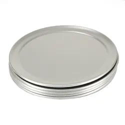 GVK ECO Pizzablech rund aus Aluminium 6 Stück Ø 253 mm