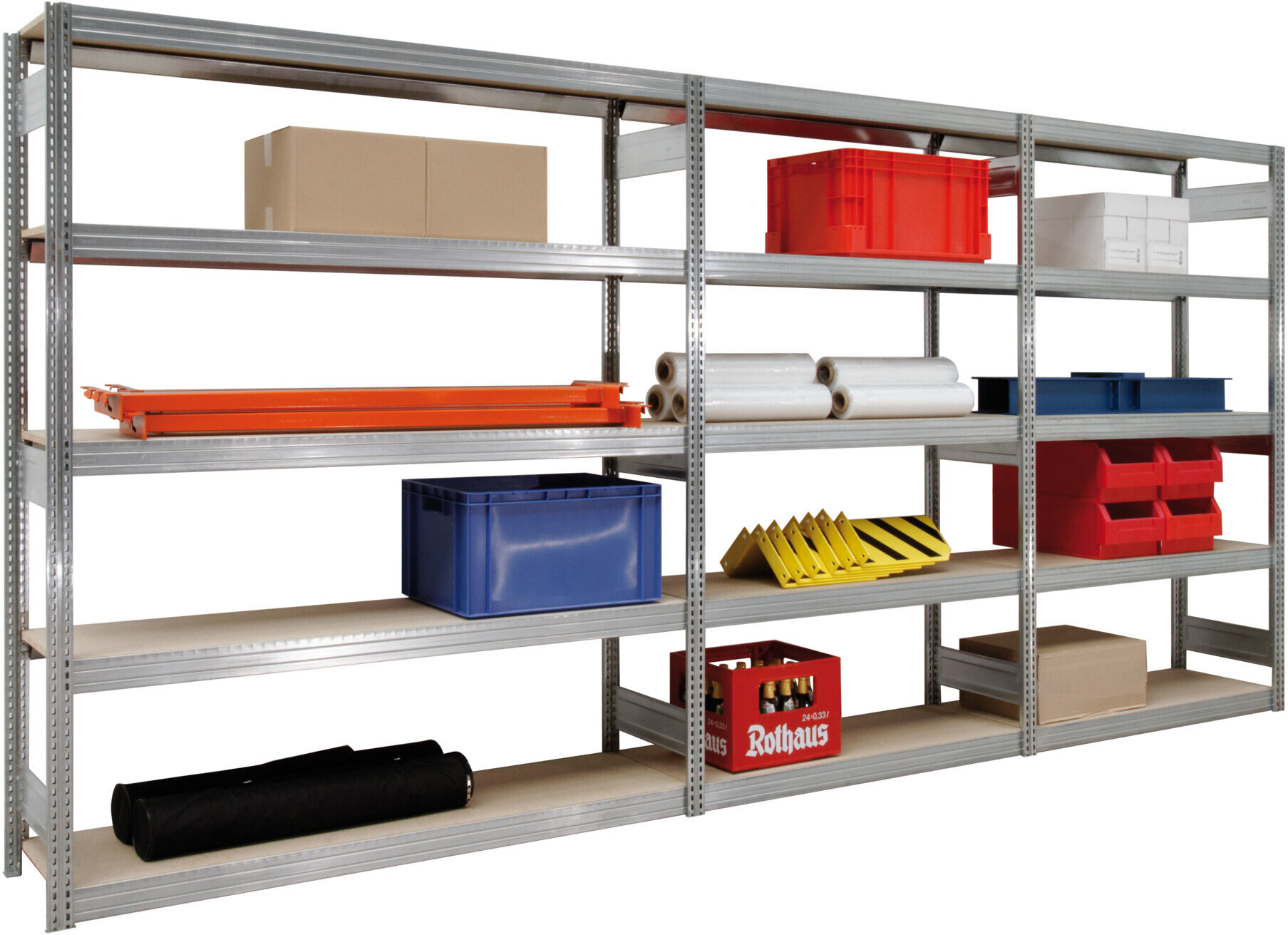 Regalwerk BERT Großfachregal Grundfeld HxBxT 2000x1695x400mm (B3-60516-40)