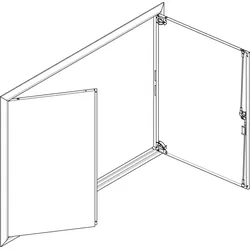 ABN GBRU45T Blendrahmen + Volltüre 4x5 für UP-Feldverteiler, 4x5-reihig
