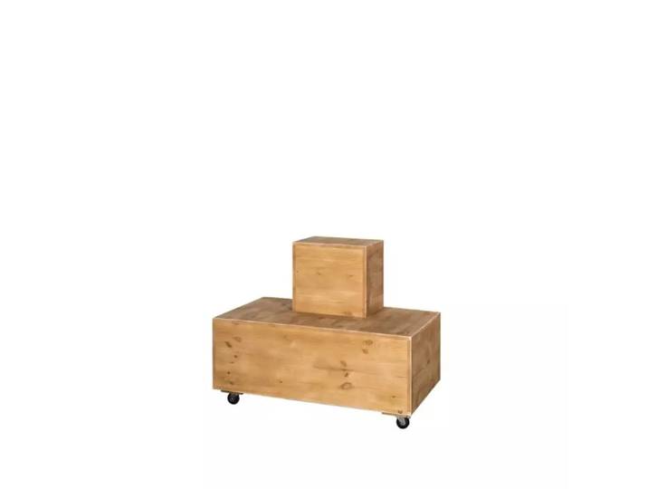 Complément présentoir central fleuriste 2 niveaux bois massif