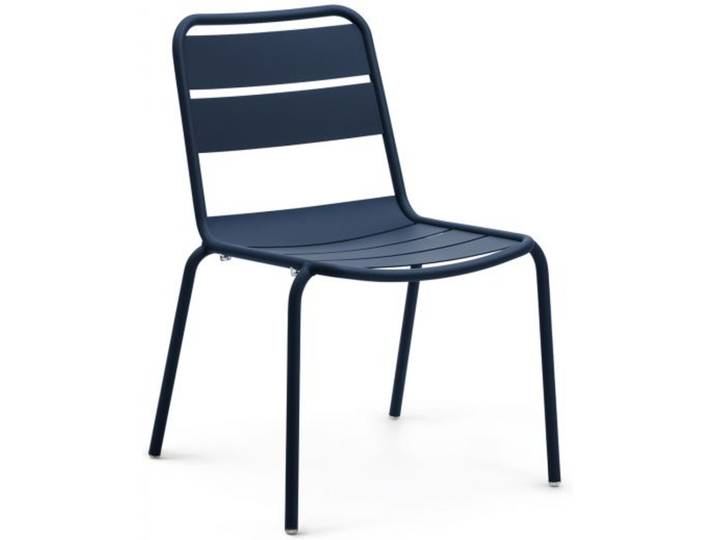 Stuhl Malaga Aluminium navyblau 46x81x55 cm