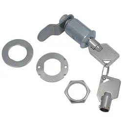 Schloss mit Drehriegel, A2/Messing, 33x42mm