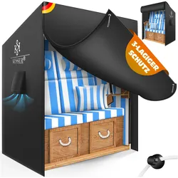 Kesser, Wetterschutzhülle, Premium Strandkorb Schutzhülle mit Belüftungsöffnungen