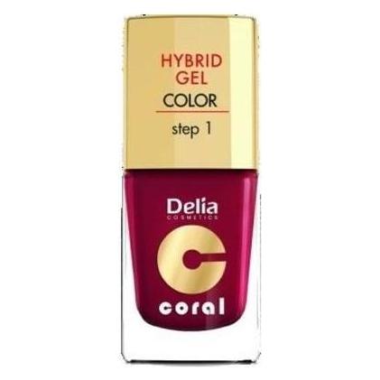 Delia Cosmetics Cosmetics Coral Hybrid Gel Nail Polish No. 12 Chestnut Brown 11ml (Chestnut Brown) (41923183)