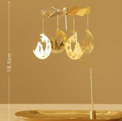 Inspire Daily Merch Creative Swing Windmill Tray Rotating Candlestick Scented Candle Romantic Walk Horse Lamp Gift 1