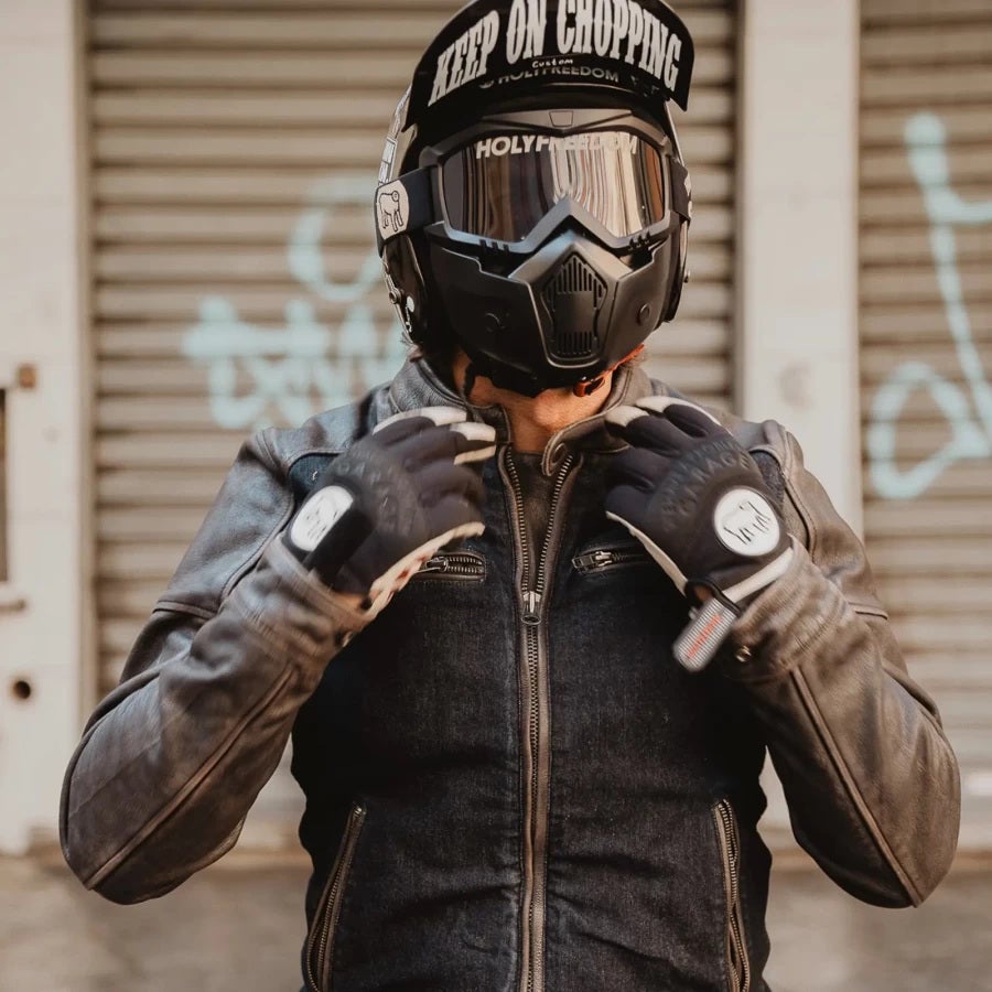 HolyFreedom Zero Denim Motorrad Leder-/ Textiljacke 2856-S