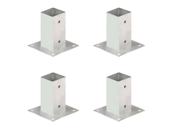 vidaXL Pfostenanker 4 Stk. Verzinktes Metall 71 mm