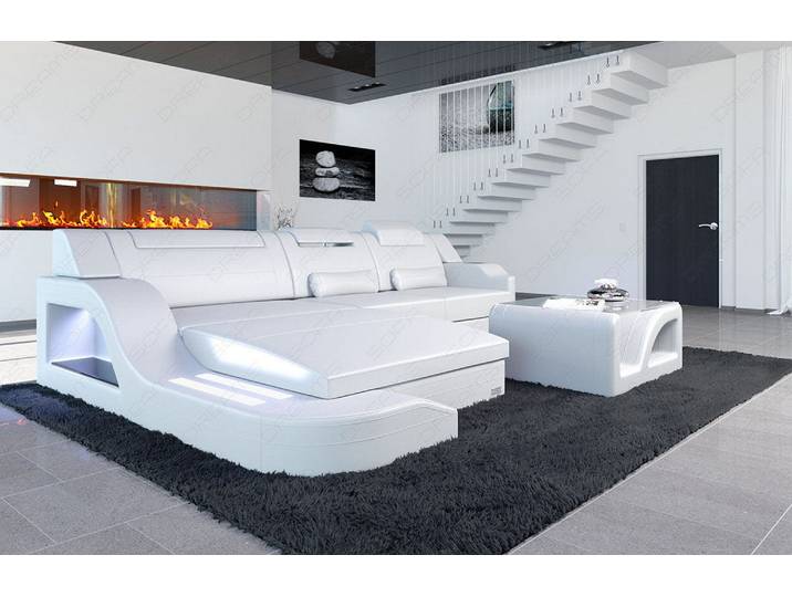 Ecksofa Palermo L-Form in Leder