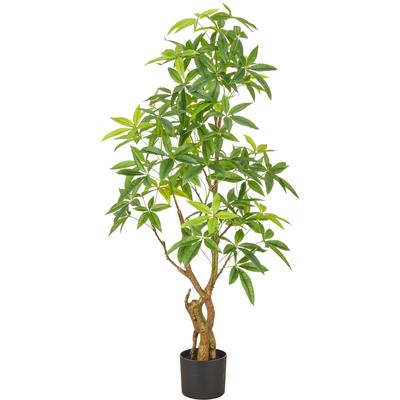 Kunstbaum CREATIV GREEN "Pachira", grün, H:140cm, Obermaterial: 100% Kunststoff, Kunstpflanzen, mit detailgetreuem Stamm
