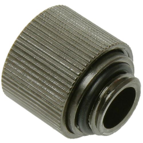 Bitspower Anschluss gerade/flach 1x Gewinde G1/4" / 13/10mm schwarz nickel