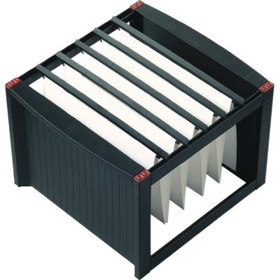 helit Hängemappenbox 36x38x27,2cm schwarz/rot Packung mit 4 Stück