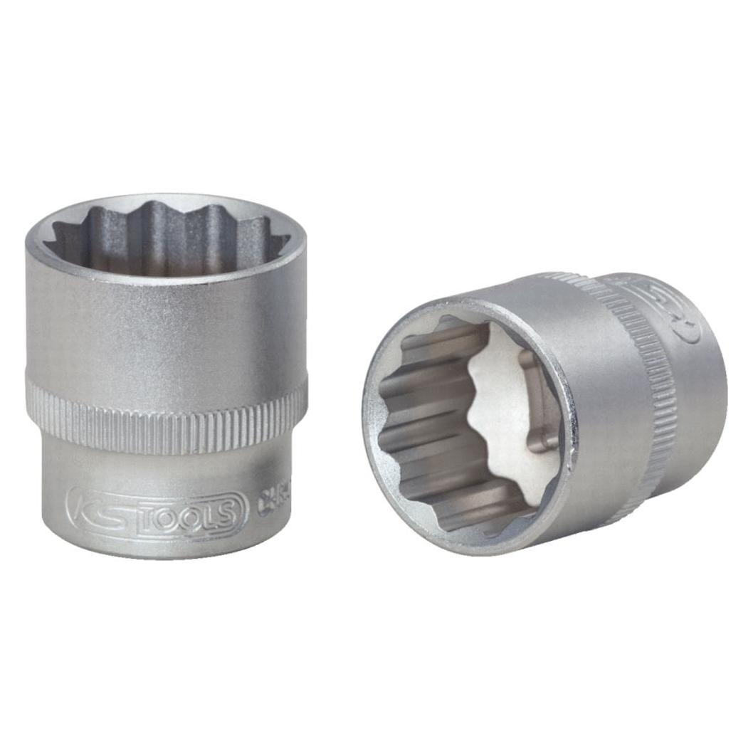 KS Tools Werkzeuge-Maschinen GmbH 3/8 12-kant-Stecknuss, 18mm, auf Hänger (18 mm) (911.3993-E)