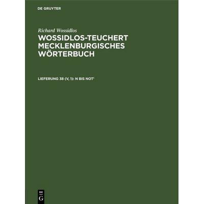 N bis Not1, Gebundene Ausgabe von , De Gruyter, 978-3-11-259007-2