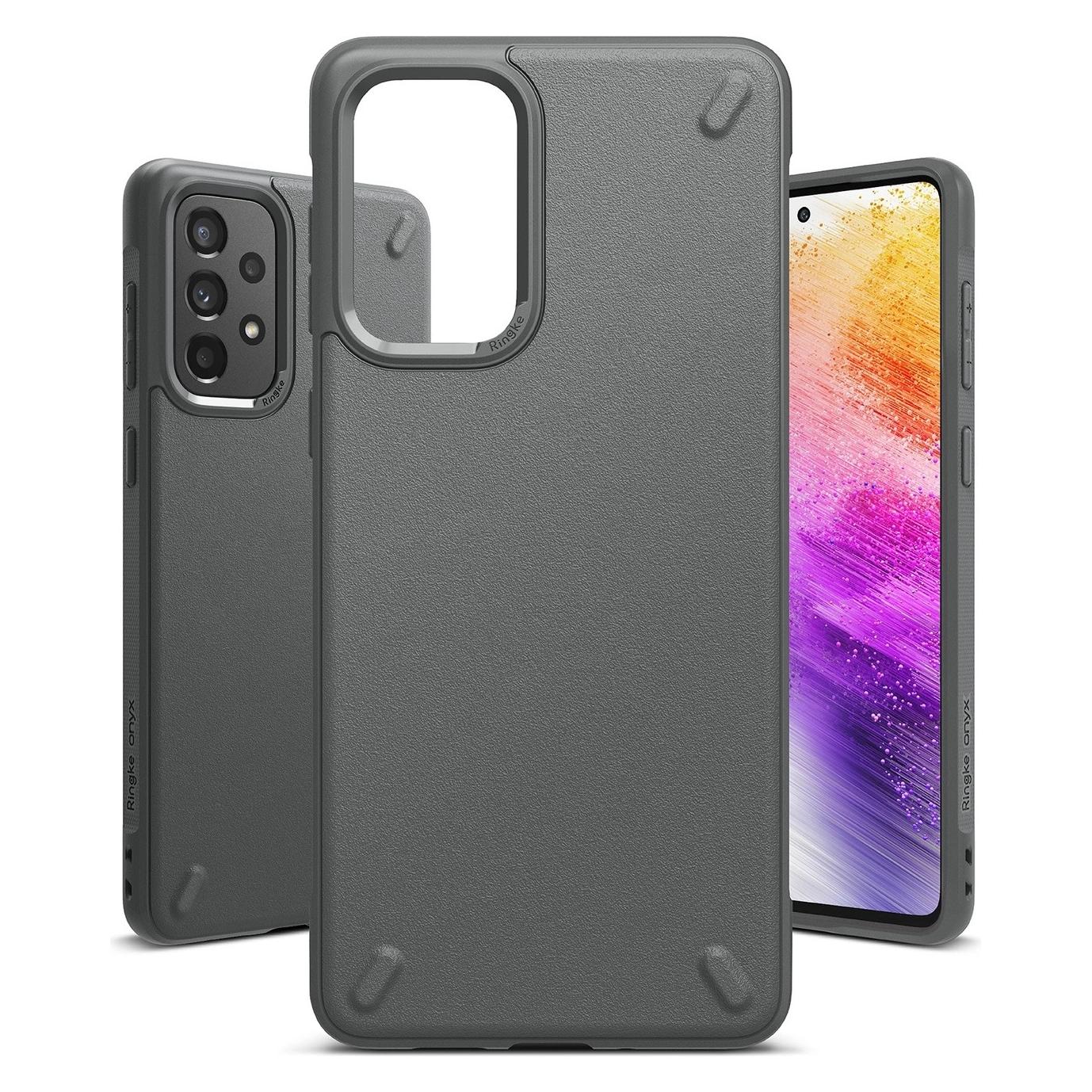 Ringke Onyx durable TPU cover for Samsung Galaxy A73 gray (Samsung Galaxy A73 5G) (RINGKE SAMSUNG Galaxy A73 ONYX DARK GRAY)