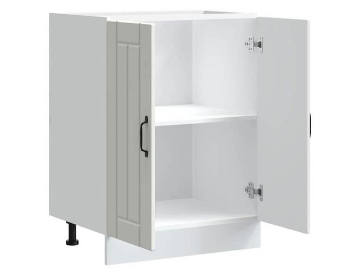 Moderne Meuble de base de lavabo SWEETY Meuble-lavabos Lucca blanc brillant bois ingénierie 60x46x81.5 cm MM1839