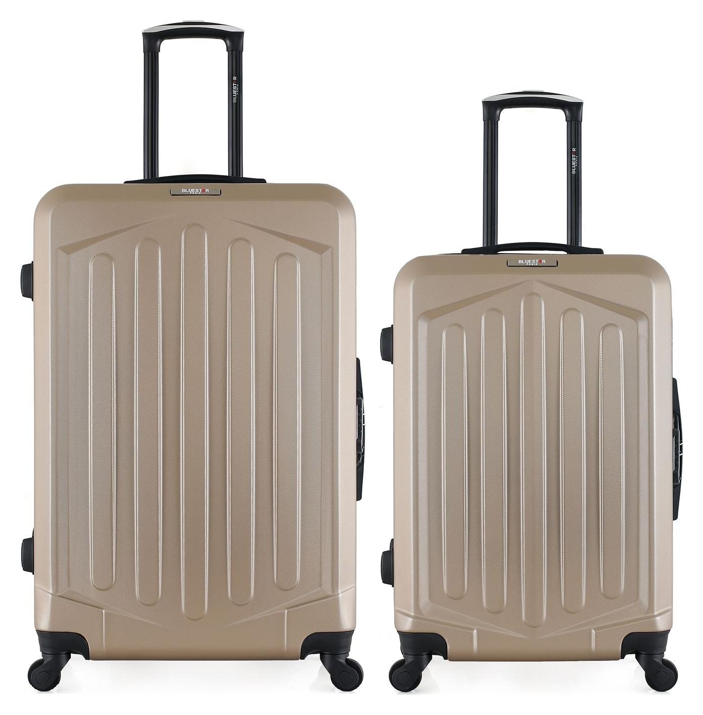 BLUESTAR - 2er-Set - HAGEN-Reisekoffer (groß) und Wochenendkoffer