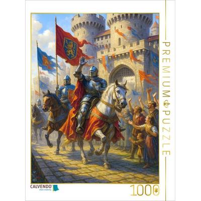 CALVENDO Puzzle Rückkehr der Helden - Empfang der Ritter | 1000 Teile Lege-Größe 64x48cm Foto-Puzzle für glückliche Stunden
