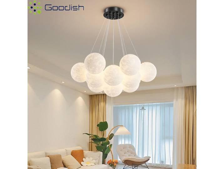 Luminaires suspendus LED créatifs minimalistes médiévaux en impression 3D, lampes artistiques pour salon, décoration de la maison, lustres