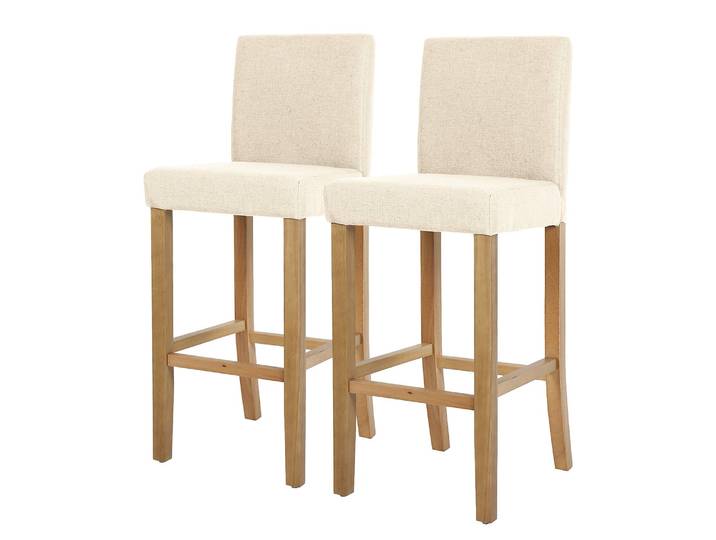 Barstuhl Nello 2er-Set 43 x 109 x 54cm Weiß