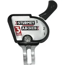Sturmey Archer Schalthebel Clickschalter silber,schwarz