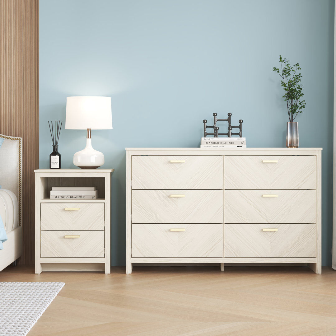 Gracie Oaks Adalinne Serenity Storage Set New White