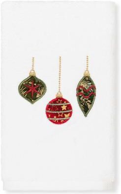 Authentic Hotel and Spa Christmas Ornaments Embroidered Luxury 100% Turkish Cotton Hand Towel