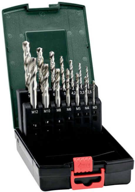 Kit de tarauds pour machines Metabo, 14 pièces (627114000)