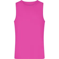 James & Nicholson Herren Sport Tanktop Tank Top JN738 pink S