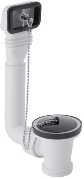 Geberit Ab-/Überlaufgarnitur 152730111 1 1/2", mit Ventilstopfen, weiß