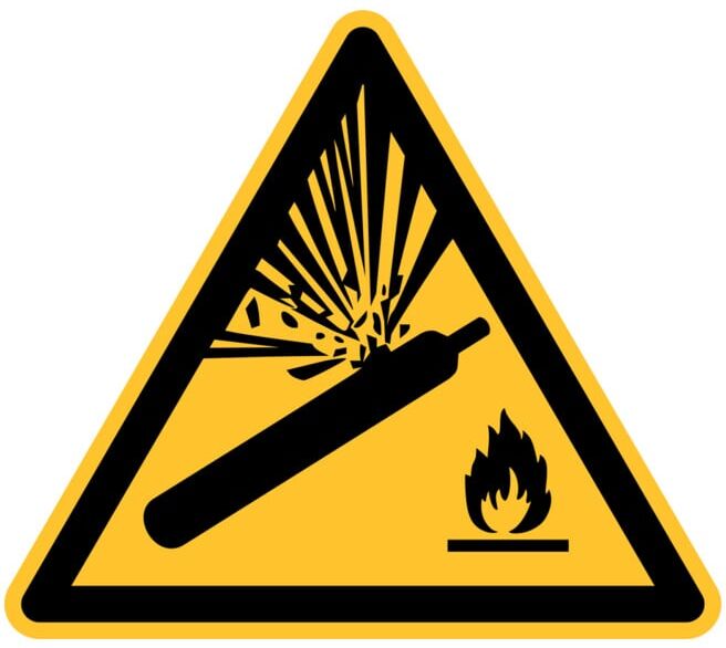 Panneau d'avertissement Eichner Avertissement bouteilles de gaz (9225-12060-010)