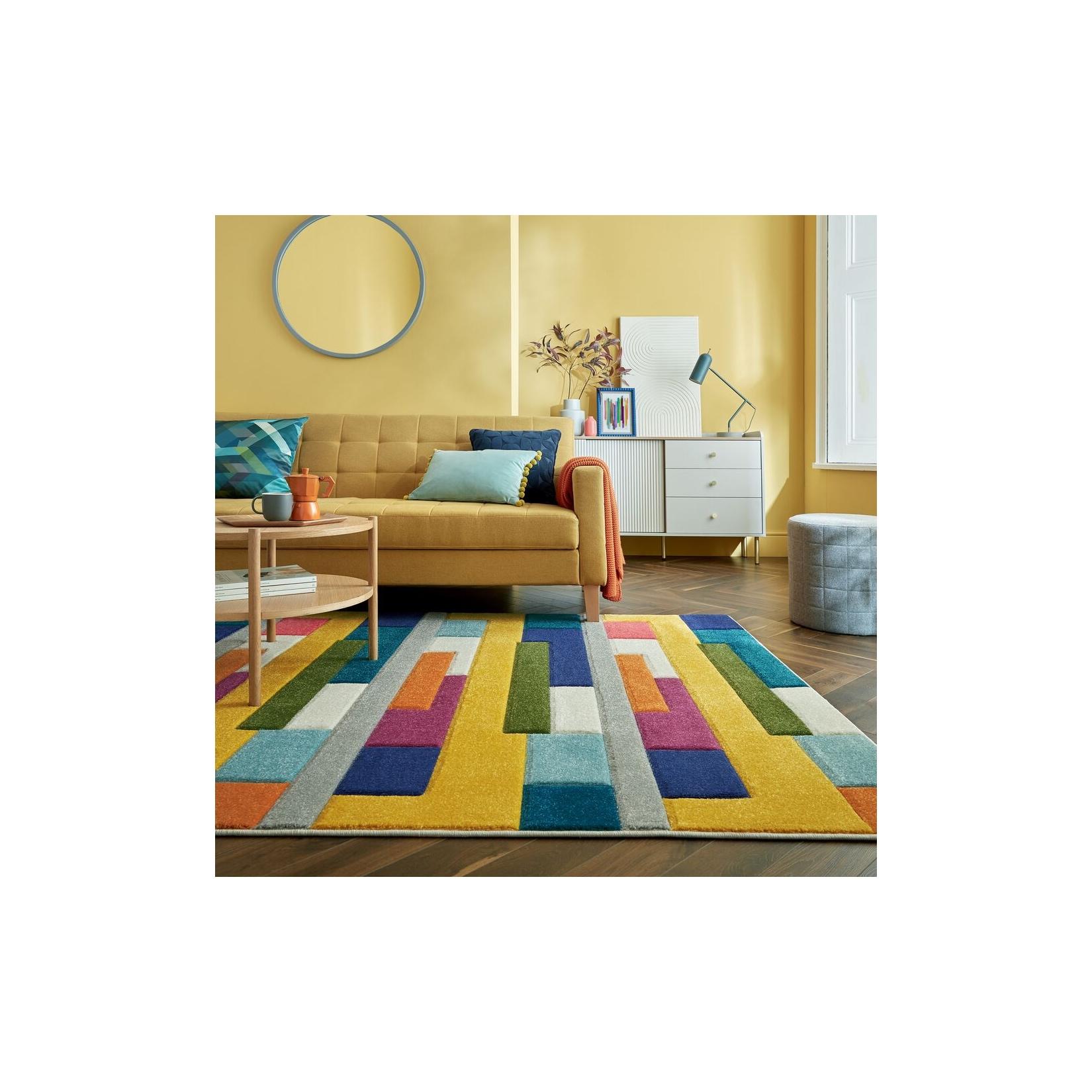 Teppich geometrisch Bunt 200 x 290 cm - MOSS Kadima Design