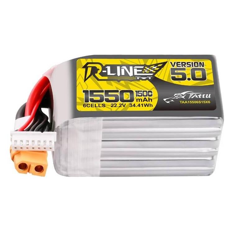Tattu Lipo R-Line Version 5.0 (1550 mAh, 22.20 V) (TAA15506S15X6)