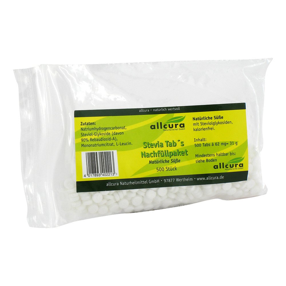allcura Naturheilmittel GmbH Stevia Tabs Tabletten Nachfüllpack. 07796031