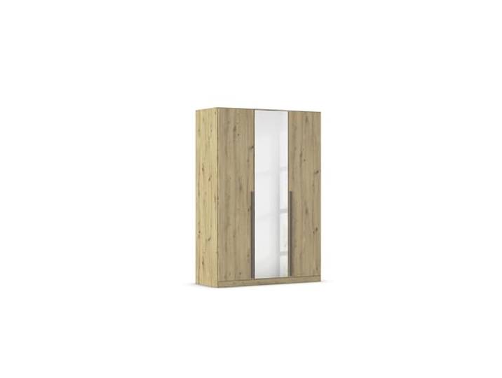 Rauch Möbel ALBA, Kleiderschrank, Farbe Eiche Artisan, Breite 136 cm Schrank, Zubehör Premium, für Schlafzimmer, Kinderzimmer, Babyzimmer, Homeoffice, Garderobe, Flur